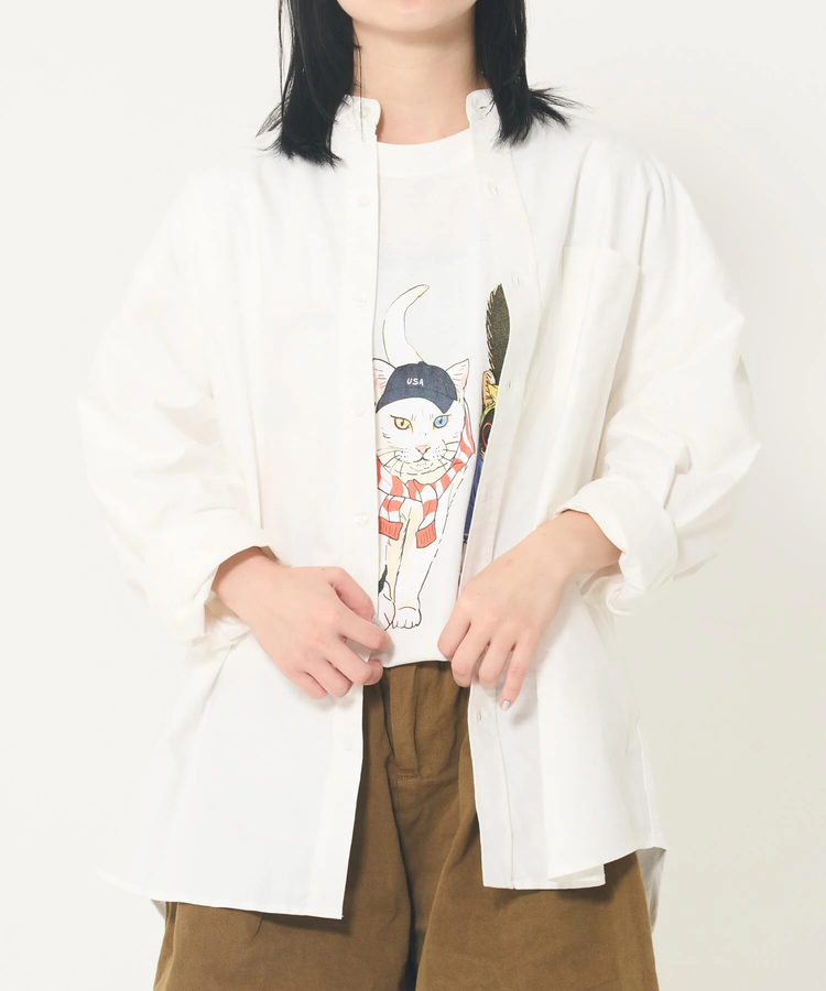 CORISCO(コリスコ) |ROUGH TRADEオックス長袖バンドカラーシャツ(MENS)(WOMENS)