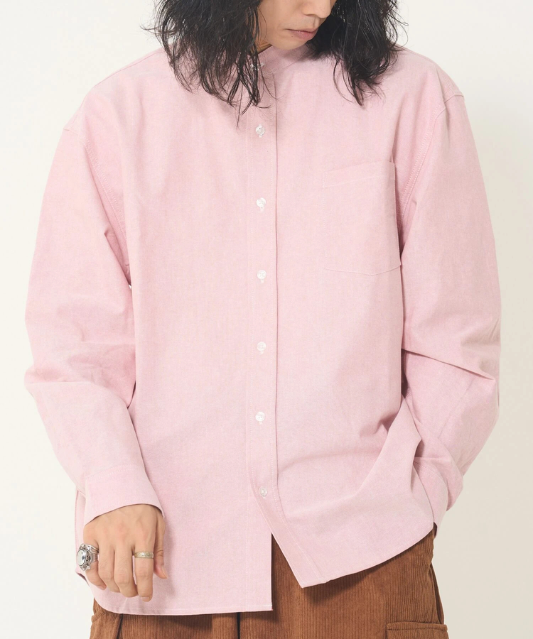 CORISCO(コリスコ) |ROUGH TRADEオックス長袖バンドカラーシャツ(MENS)(WOMENS)