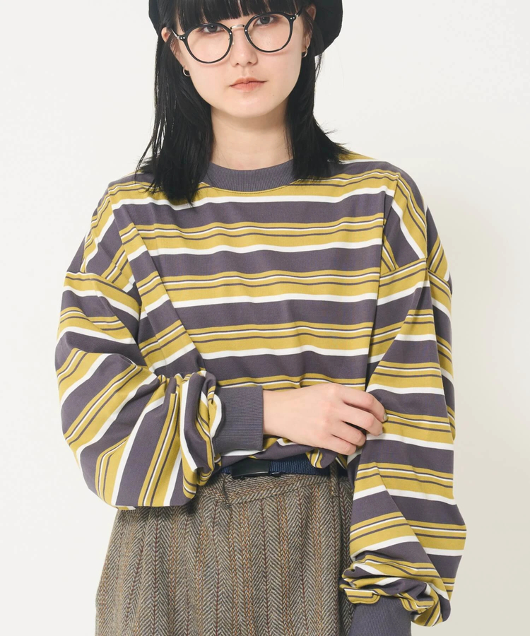 CORISCO(コリスコ) |ROUGH TRADEマルチボーダーロンTEE(MENS)(WOMENS)