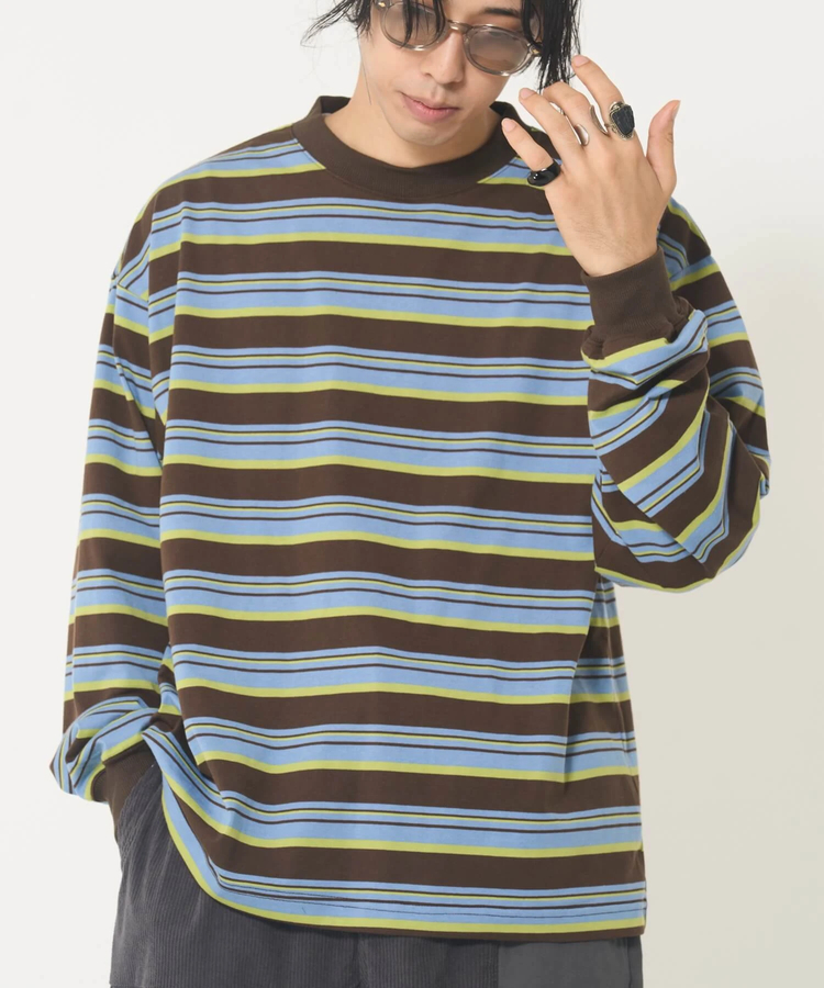 CORISCO(コリスコ) |ROUGH TRADEマルチボーダーロンTEE(MENS)(WOMENS)