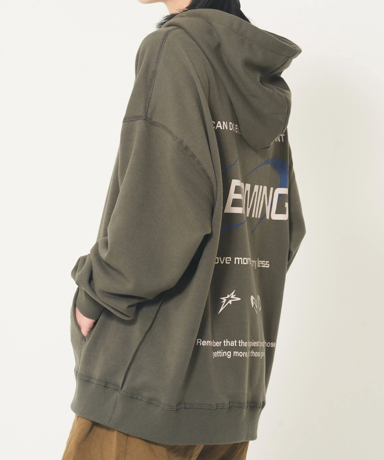 CORISCO(コリスコ) |ROUGH TRADE裏毛バックプリントプルパーカー(MENS)(WOMENS)