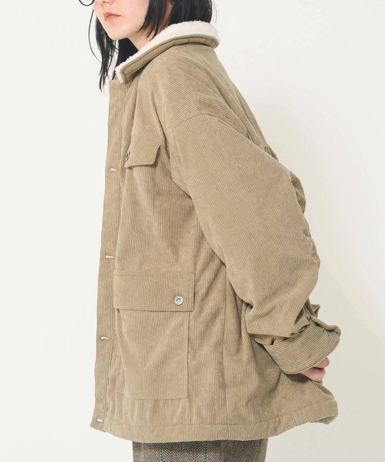 ROUGH TRADEコーデュロイ裏ボアブルゾン(MENS)(WOMENS