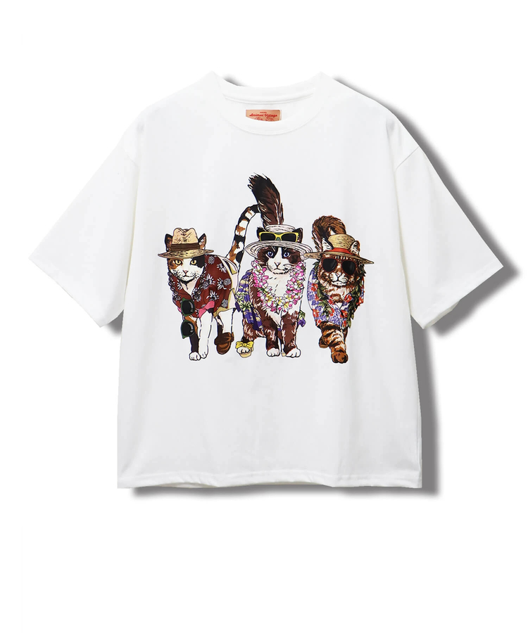 CORISCOアニマルリゾート柄TEE(MENS)(WOMENS)｜ファッション通販