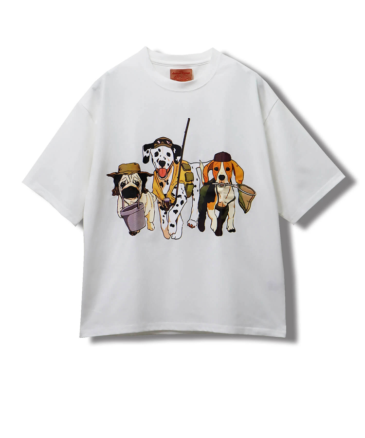 CORISCOアニマルキャンプ柄TEE(MENS)(WOMENS)｜ファッション通販