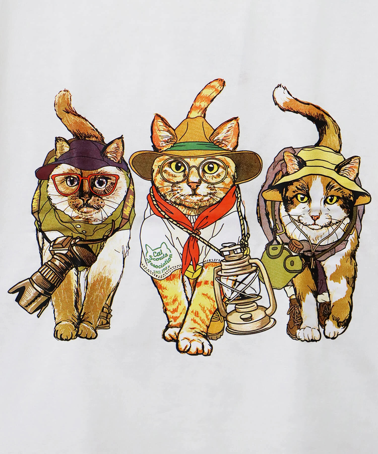 CORISCO(コリスコ) |CORISCOアニマルキャンプ柄TEE(MENS)(WOMENS)