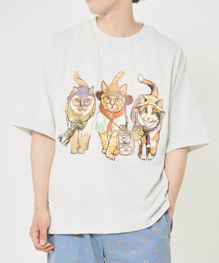 CORISCO(コリスコ) |CORISCOアニマルキャンプ柄TEE(MENS)(WOMENS)