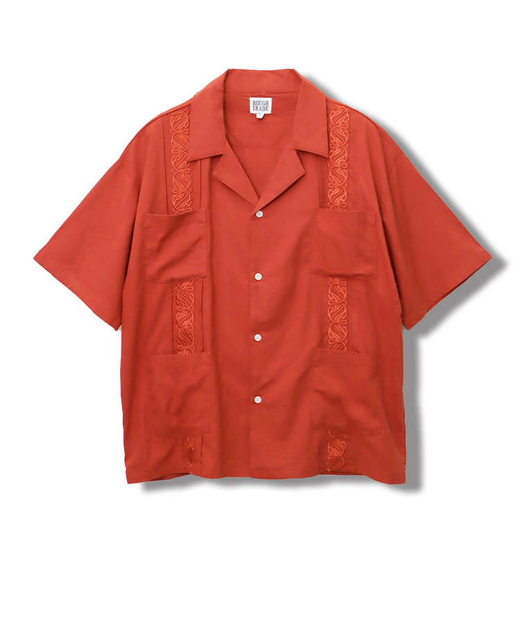 CORISCO(コリスコ) |ROUGH TRADE麻レーヨンキューバシャツ(MENS)(WOMENS)