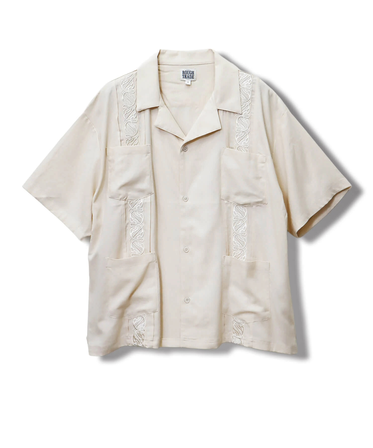 CORISCO(コリスコ) |ROUGH TRADE麻レーヨンキューバシャツ(MENS)(WOMENS)