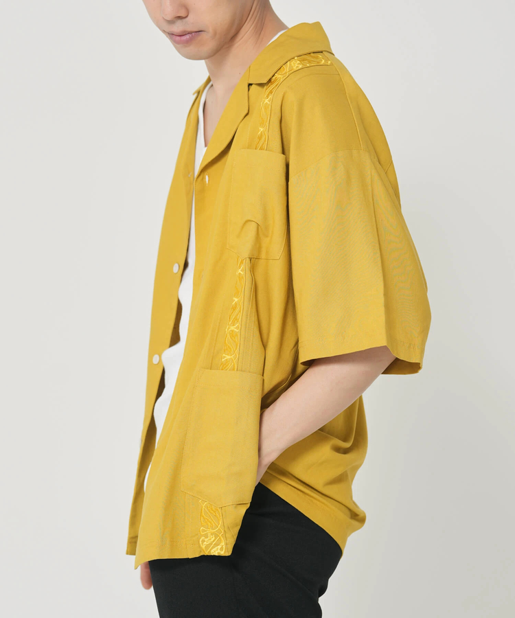 CORISCO(コリスコ) |ROUGH TRADE麻レーヨンキューバシャツ(MENS)(WOMENS)
