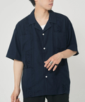 CORISCO(コリスコ) |ROUGH TRADE麻レーヨンキューバシャツ(MENS)(WOMENS)