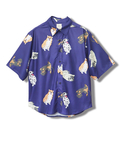 CORISCO(コリスコ) |CORISCOカットサッカー総柄プリント半袖シャツ(MENS)(WOMENS)