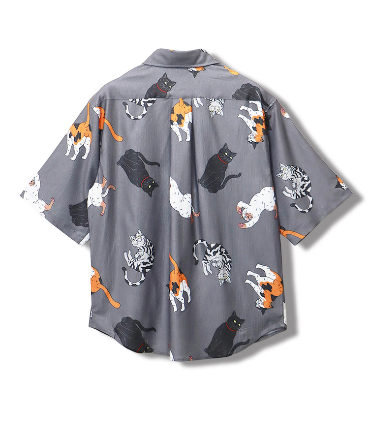 CORISCO(コリスコ) |CORISCOカットサッカー総柄プリント半袖シャツ(MENS)(WOMENS)