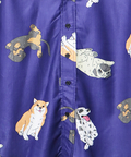 CORISCO(コリスコ) |CORISCOカットサッカー総柄プリント半袖シャツ(MENS)(WOMENS)