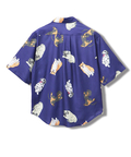 CORISCO(コリスコ) |CORISCOカットサッカー総柄プリント半袖シャツ(MENS)(WOMENS)