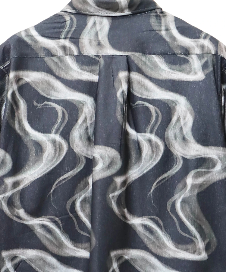 CORISCO(コリスコ) |CORISCOカットサッカー総柄プリント半袖シャツ(MENS)(WOMENS)