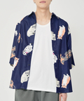 CORISCO(コリスコ) |CORISCOカットサッカー総柄プリント半袖シャツ(MENS)(WOMENS)
