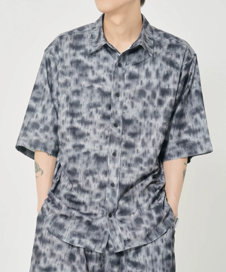 CORISCO(コリスコ) |CORISCOカットサッカー総柄プリント半袖シャツ(MENS)(WOMENS)