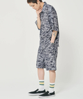 CORISCO(コリスコ) |CORISCOカットサッカー総柄プリント半袖シャツ(MENS)(WOMENS)