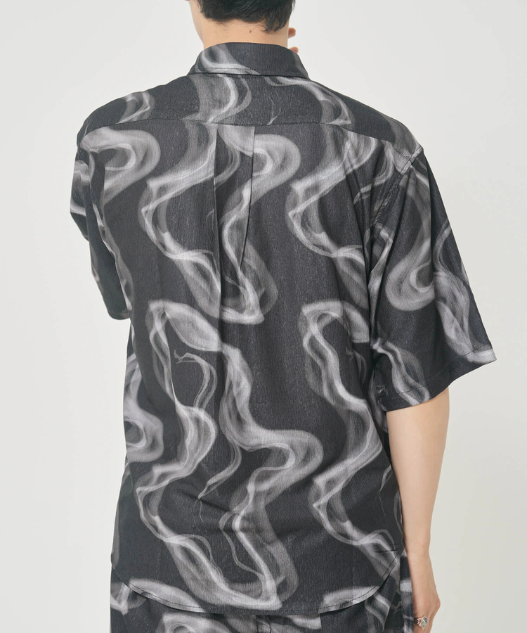 CORISCO(コリスコ) |CORISCOカットサッカー総柄プリント半袖シャツ(MENS)(WOMENS)