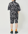 CORISCO(コリスコ) |CORISCOカットサッカー総柄プリント半袖シャツ(MENS)(WOMENS)