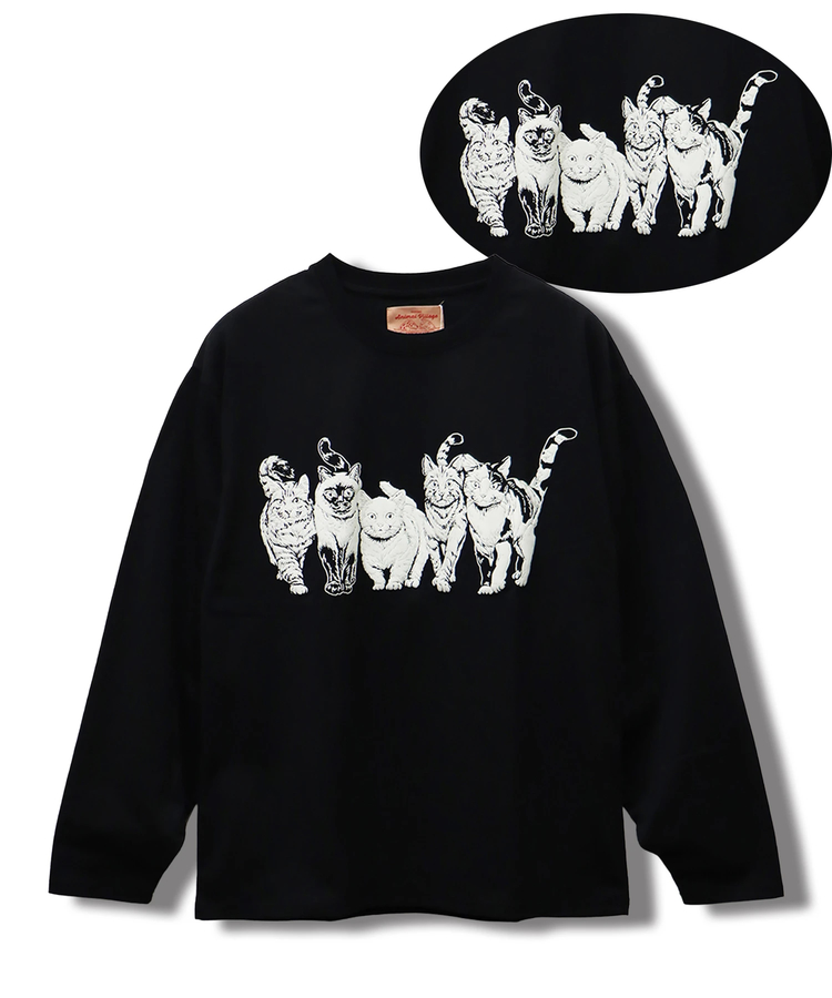 CORISCO(コリスコ) |CORISCOモノトーンアニマル柄ロンTEE(MENS/WOMENS)