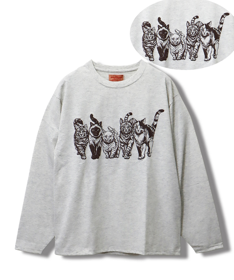 CORISCO(コリスコ) |CORISCOモノトーンアニマル柄ロンTEE(MENS/WOMENS)