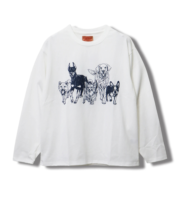 CORISCOモノトーンアニマル柄ロンTEE(MENS/WOMENS)｜ファッション通販