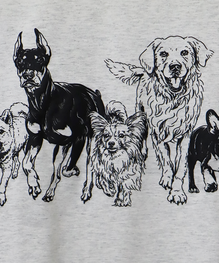 CORISCO(コリスコ) |CORISCOモノトーンアニマル柄ロンTEE(MENS/WOMENS)