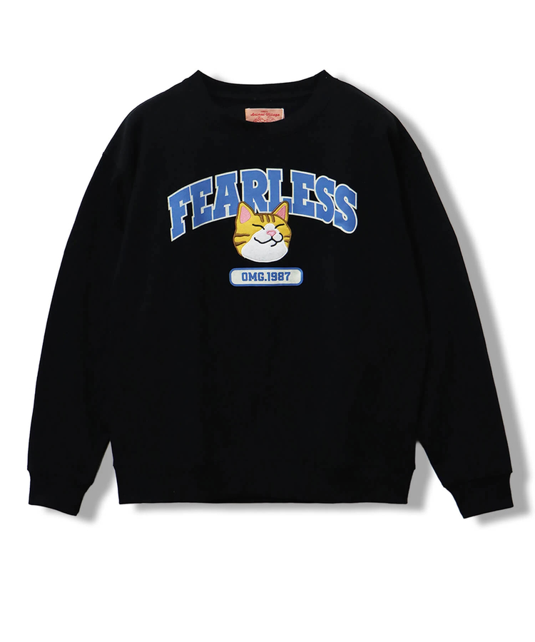 CORISCO(コリスコ) |裏起毛カレッジワッペンアニマル柄トレーナー（MENS/WOMENS)