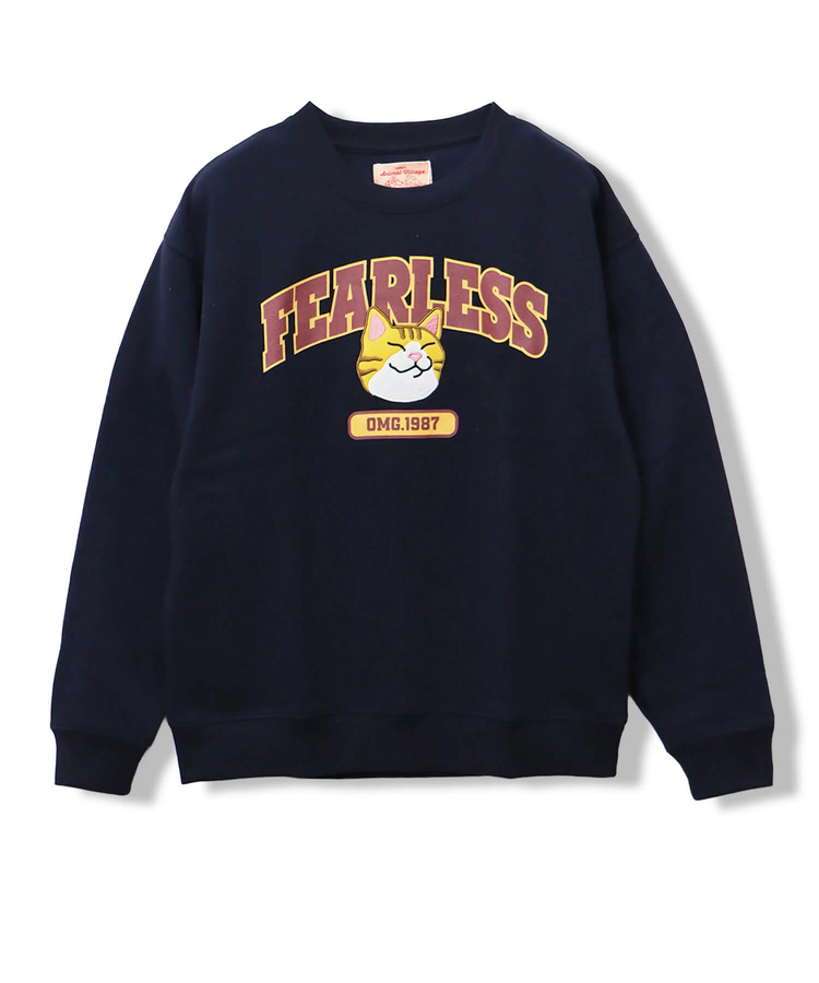 CORISCO(コリスコ) |裏起毛カレッジワッペンアニマル柄トレーナー（MENS/WOMENS)