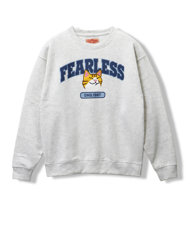 CORISCO(コリスコ) |裏起毛カレッジワッペンアニマル柄トレーナー（MENS/WOMENS)