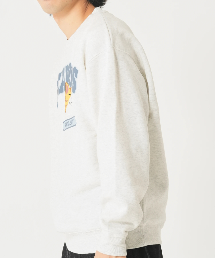 CORISCO(コリスコ) |裏起毛カレッジワッペンアニマル柄トレーナー（MENS/WOMENS)