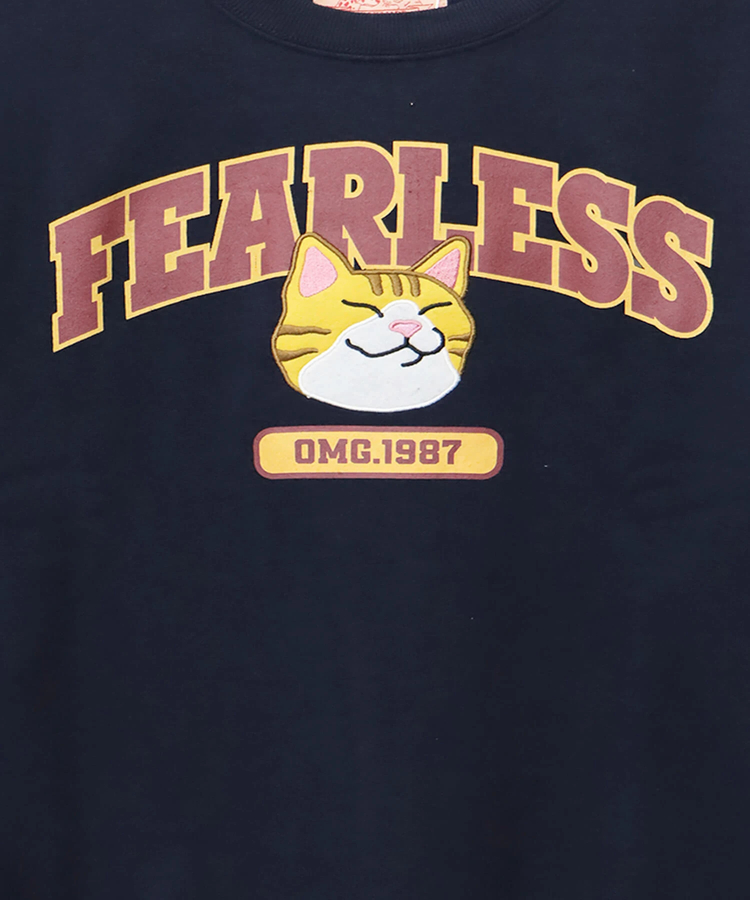 CORISCO(コリスコ) |裏起毛カレッジワッペンアニマル柄トレーナー（MENS/WOMENS)