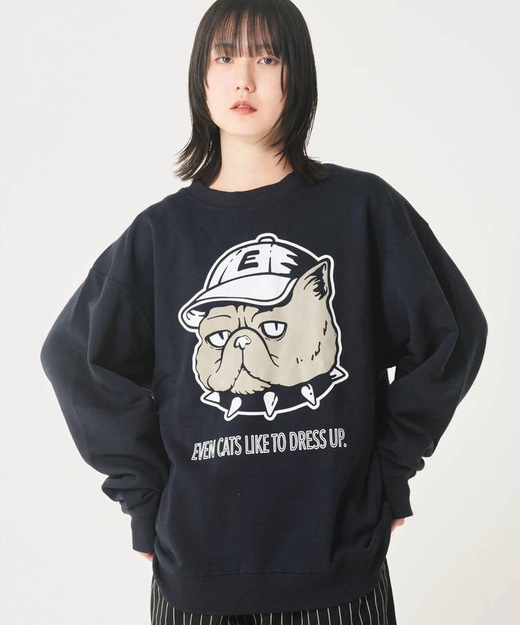 CORISCO(コリスコ) |裏起毛キャップアニマル柄トレーナー（MENS/WOMENS)