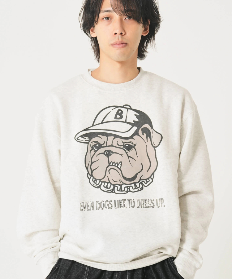 CORISCO(コリスコ) |裏起毛キャップアニマル柄トレーナー（MENS/WOMENS)