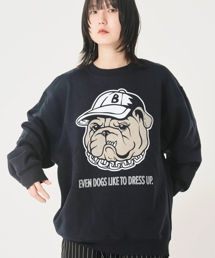 CORISCO(コリスコ) |裏起毛キャップアニマル柄トレーナー（MENS/WOMENS)