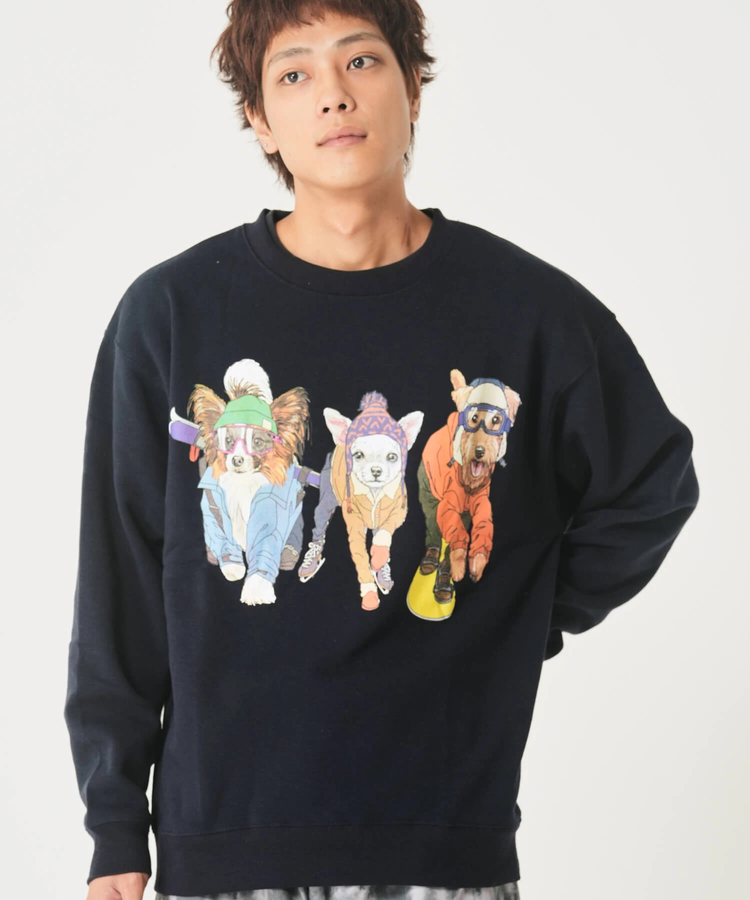 CORISCO(コリスコ) |裏起毛スポーツアニマル柄トレーナー（MENS/WOMENS)