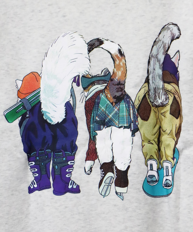 CORISCO(コリスコ) |裏起毛スポーツアニマル柄トレーナー（MENS/WOMENS)