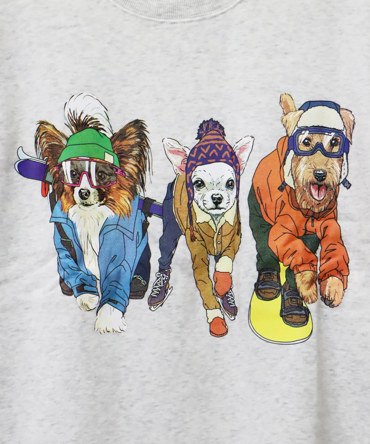 CORISCO(コリスコ) |裏起毛スポーツアニマル柄トレーナー（MENS/WOMENS)