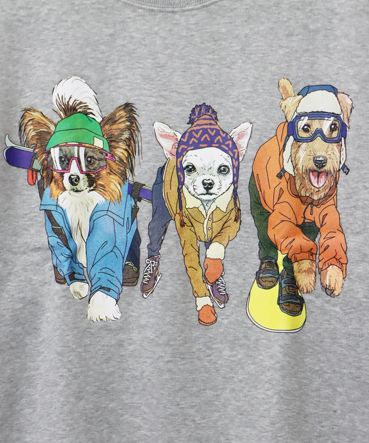 CORISCO(コリスコ) |裏起毛スポーツアニマル柄トレーナー（MENS/WOMENS)