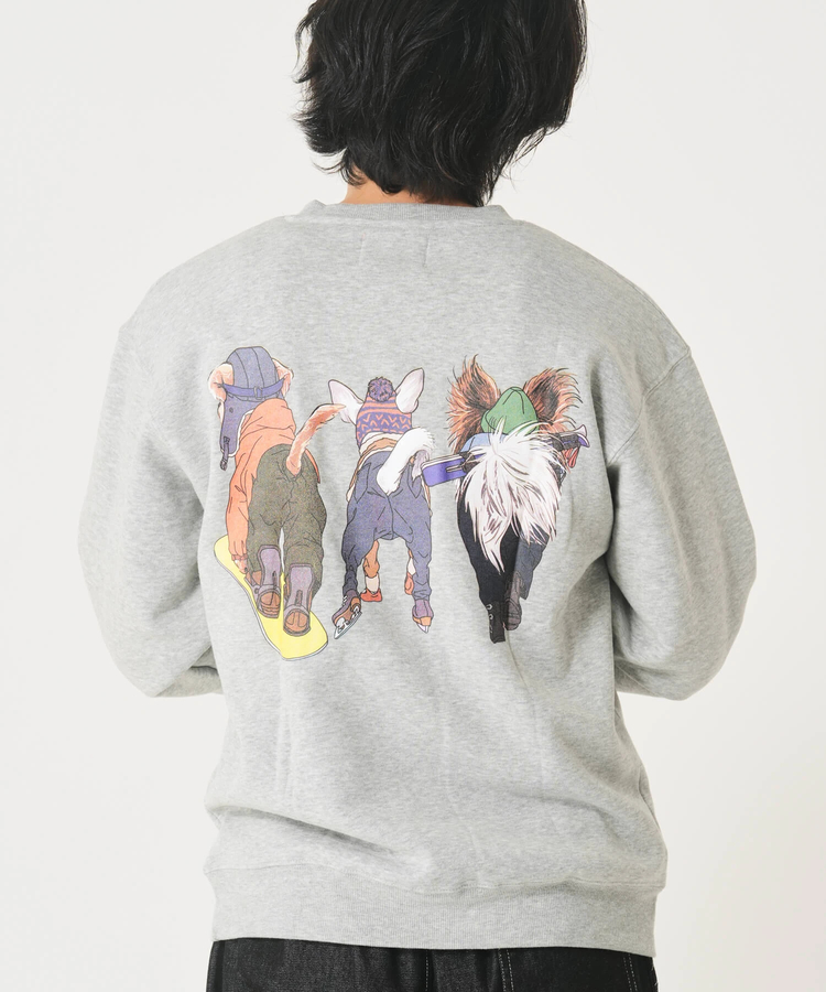 CORISCO(コリスコ) |裏起毛スポーツアニマル柄トレーナー（MENS/WOMENS)