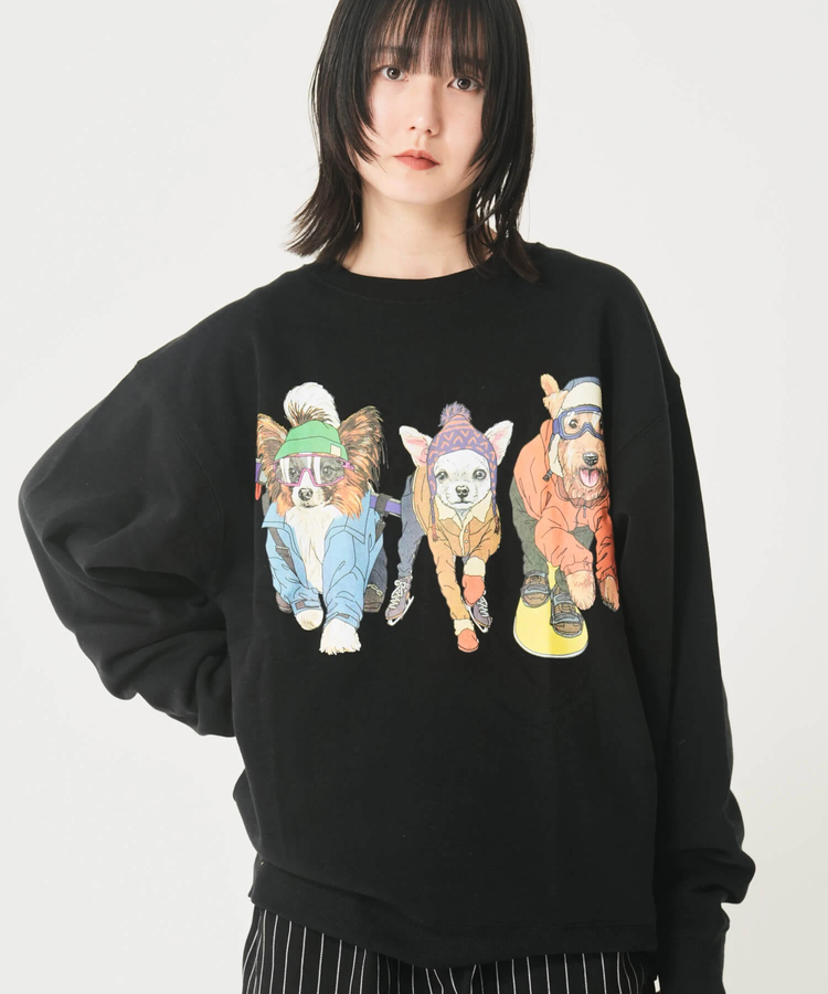 CORISCO(コリスコ) |裏起毛スポーツアニマル柄トレーナー（MENS/WOMENS)