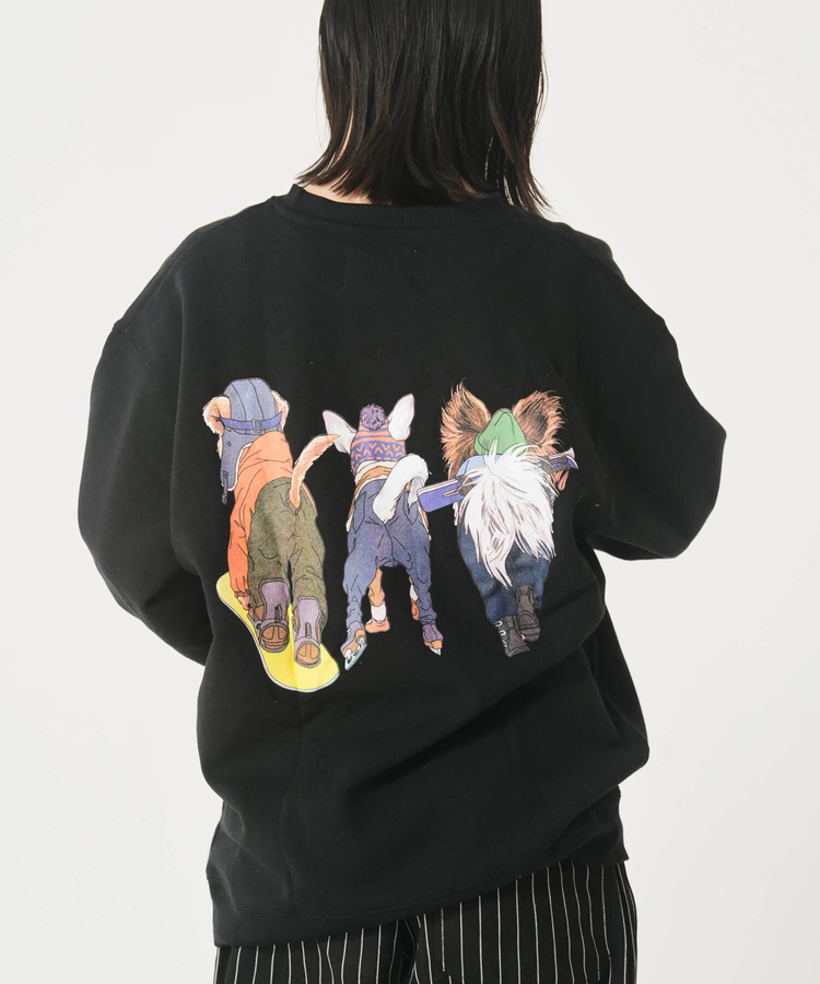 CORISCO(コリスコ) |裏起毛スポーツアニマル柄トレーナー（MENS/WOMENS)