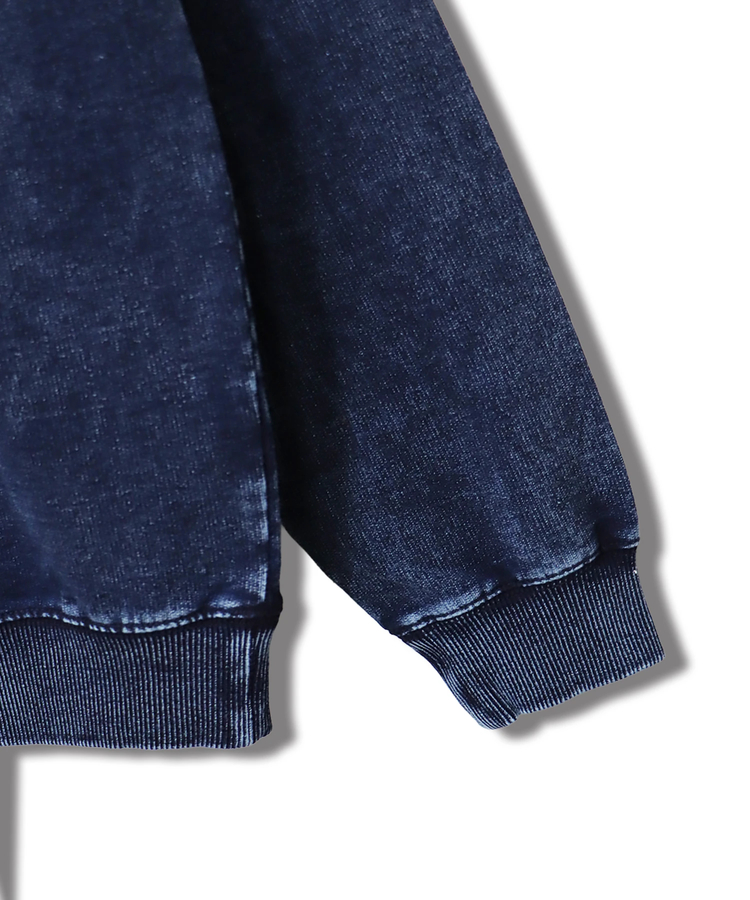 CORISCO(コリスコ) |カットデニムケミカル加工トレーナー(MENS/WOMENS)