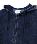 CORISCO(コリスコ) |カットデニムケミカル加工ジップパーカー(MENS/WOMENS)