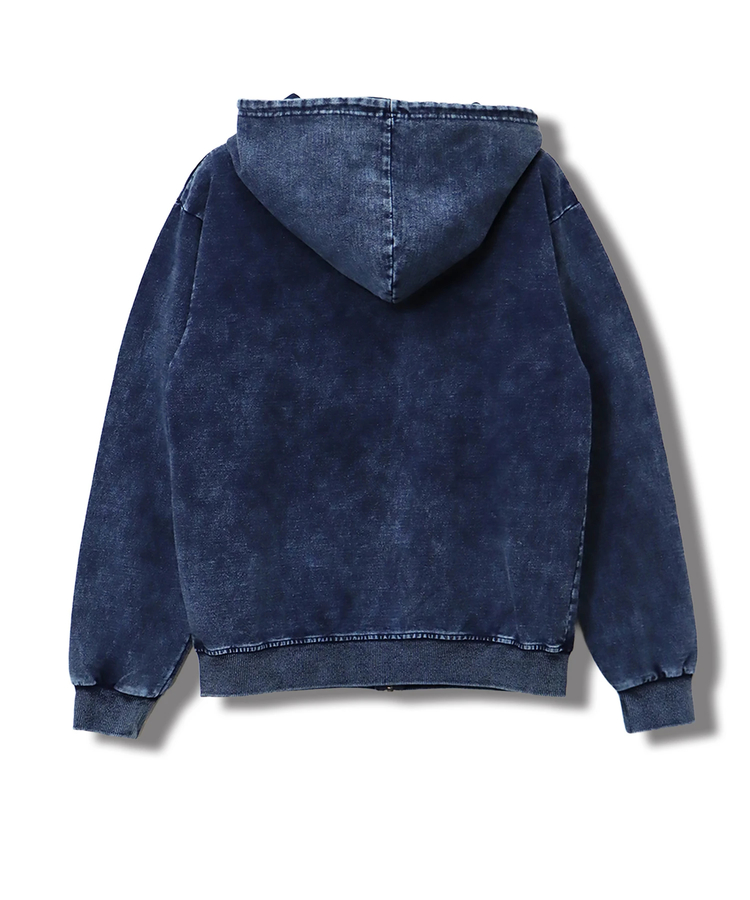 CORISCO(コリスコ) |カットデニムケミカル加工ジップパーカー(MENS/WOMENS)