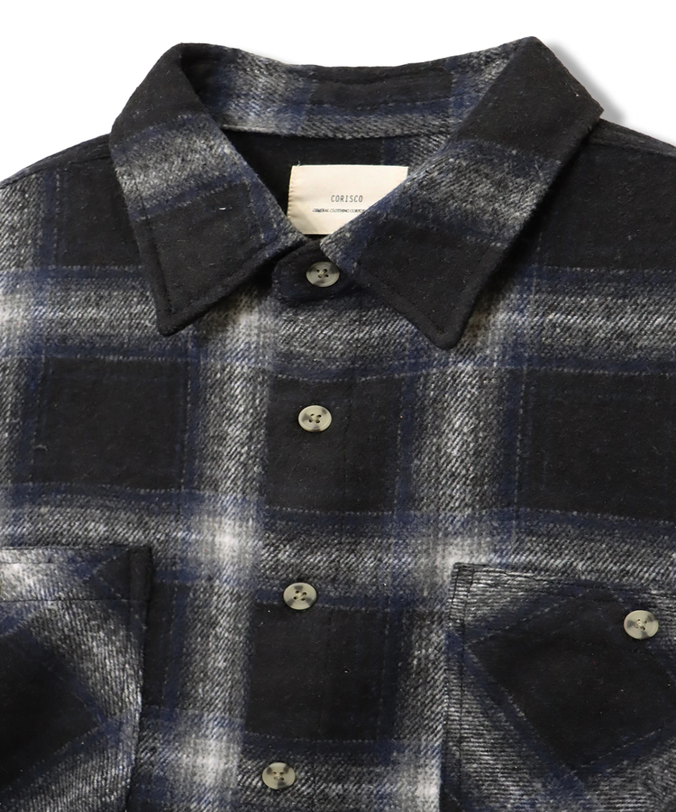 CORISCO(コリスコ) |ネルオンブレチェックシャツ(MENS/WOMENS)