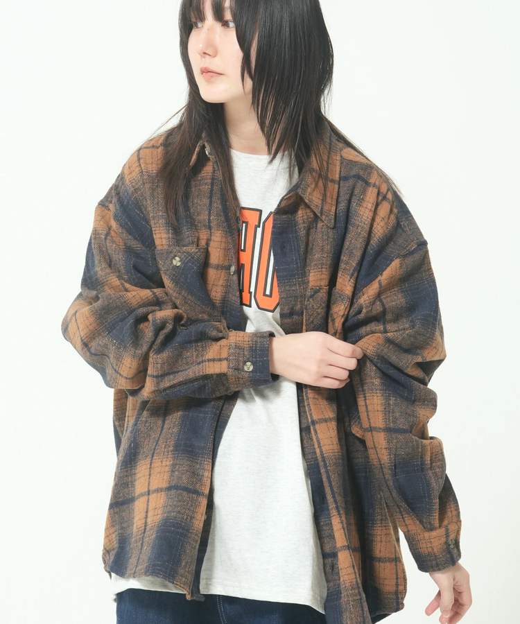 CORISCO(コリスコ) |ネルオンブレチェックシャツ(MENS/WOMENS)