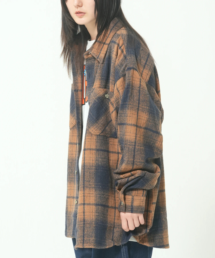 CORISCO(コリスコ) |ネルオンブレチェックシャツ(MENS/WOMENS)