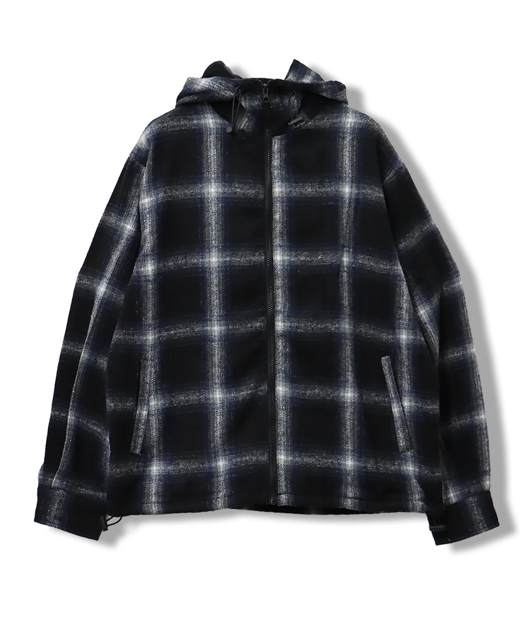CORISCO(コリスコ) |ネルオンブレチェックフードブルゾン(MENS/WOMENS)